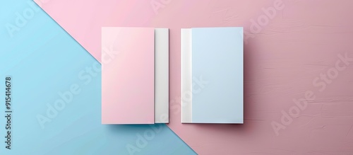 Top view of a blank A4 pape...