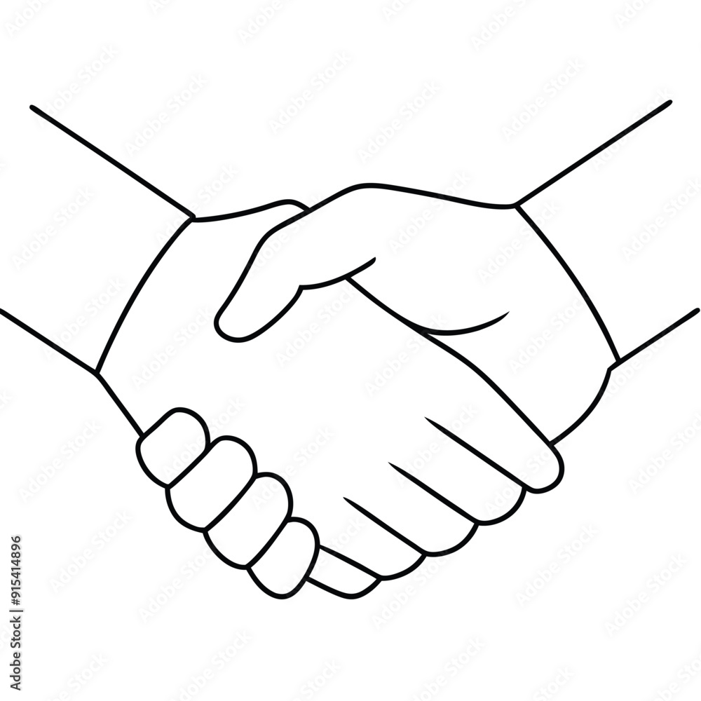 Hold one's hands to the continuous line drawing. one line art, People shaking hands one line. Vector illustration for posters, cards, logos, banner, Day, weddings, Coffee cups, and t-shirts Hold one's hands to the continuous line drawing. one line art, People shaking hands one line. Vector illustration for posters, cards, logos, banner, Day, weddings, Coffee cups, and t-shirts