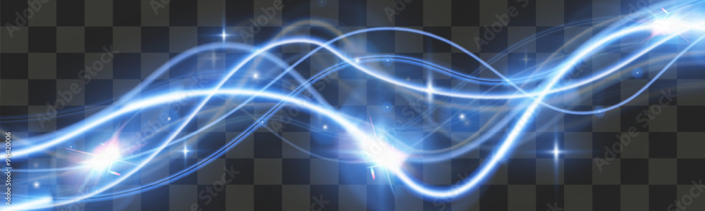 Light blue trail wave vector.Glowing smooth curved lines.Laser wave,glowing light effect,blue trail.
Light blue trail wave vector.Glowing smooth curved lines.Laser wave,glowing light effect,blue trail.