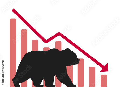 Bullish stock share market illustration