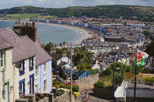 View of Llandudno city and Llandudno Promenade. Wales, United Kingdom.
