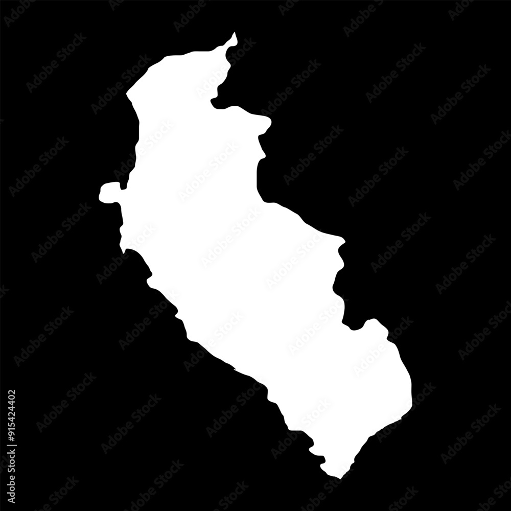 Ica map, region in Peru. Vector Illustration. Ica map, region in Peru. Vector Illustration.