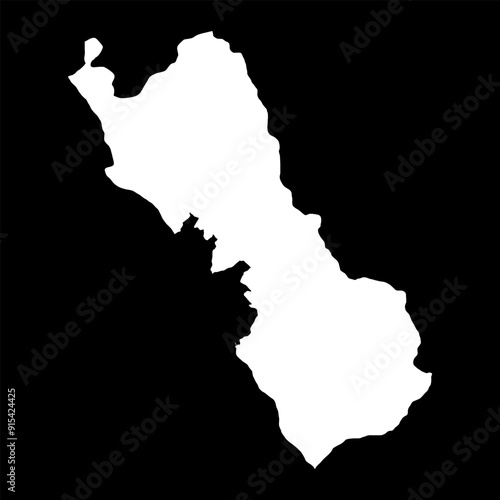 Lima map, region in Peru. Vector Illustration.