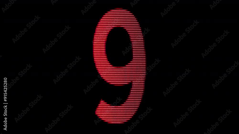 grid of digital numbers countdown grid of digital numbers countdown