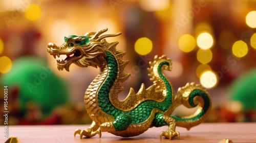Wallpaper Mural Golden Dragon Figurine Torontodigital.ca