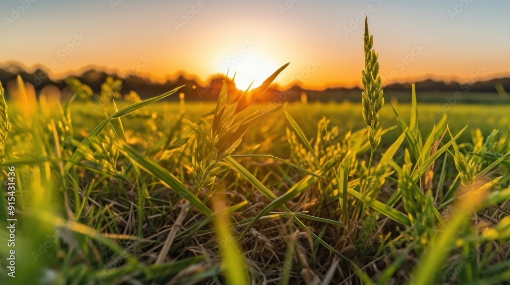 Fototapeta premium Golden Hour Grass