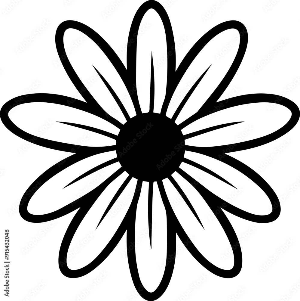 illustration of a daisy flower illustration of a daisy flower