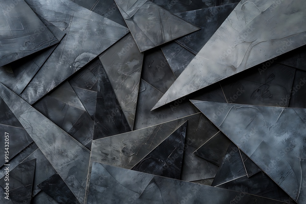 Abstract Grey Triangles Abstract Grey Triangles