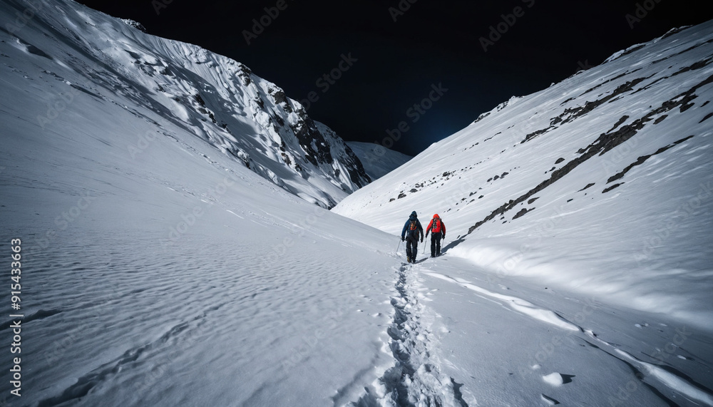 Snowfield Lost in Snowy Winter: The Pioneer's Excursion Engulfed in Landslide