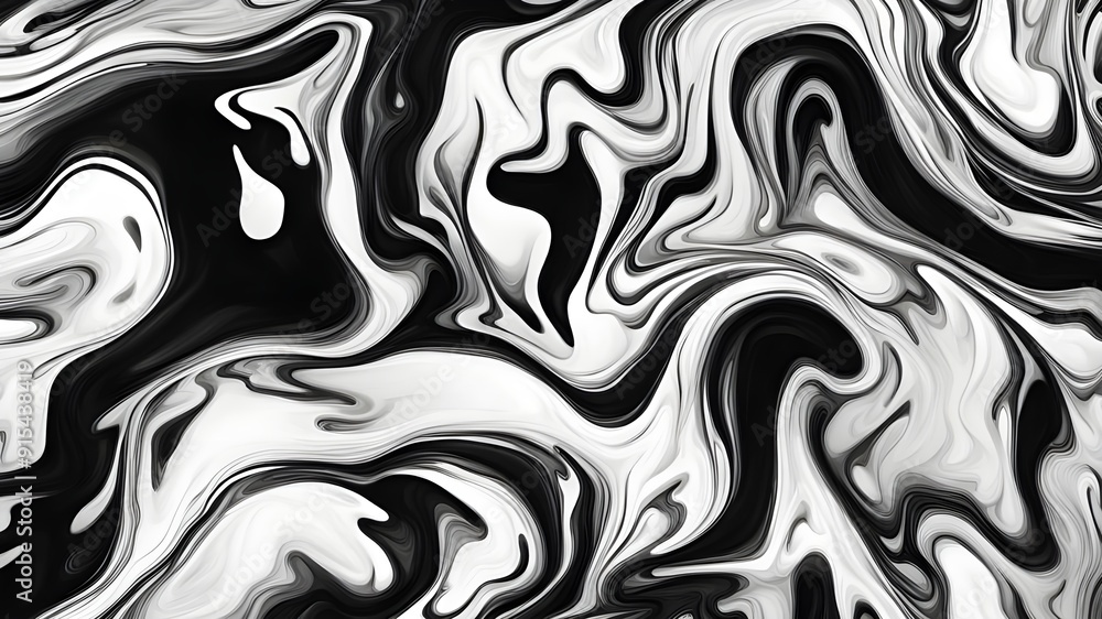 black ink liquid background