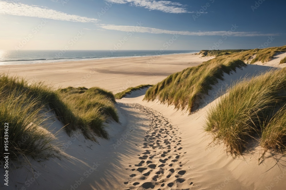 Way over a dune to the beach Way over a dune to the beach