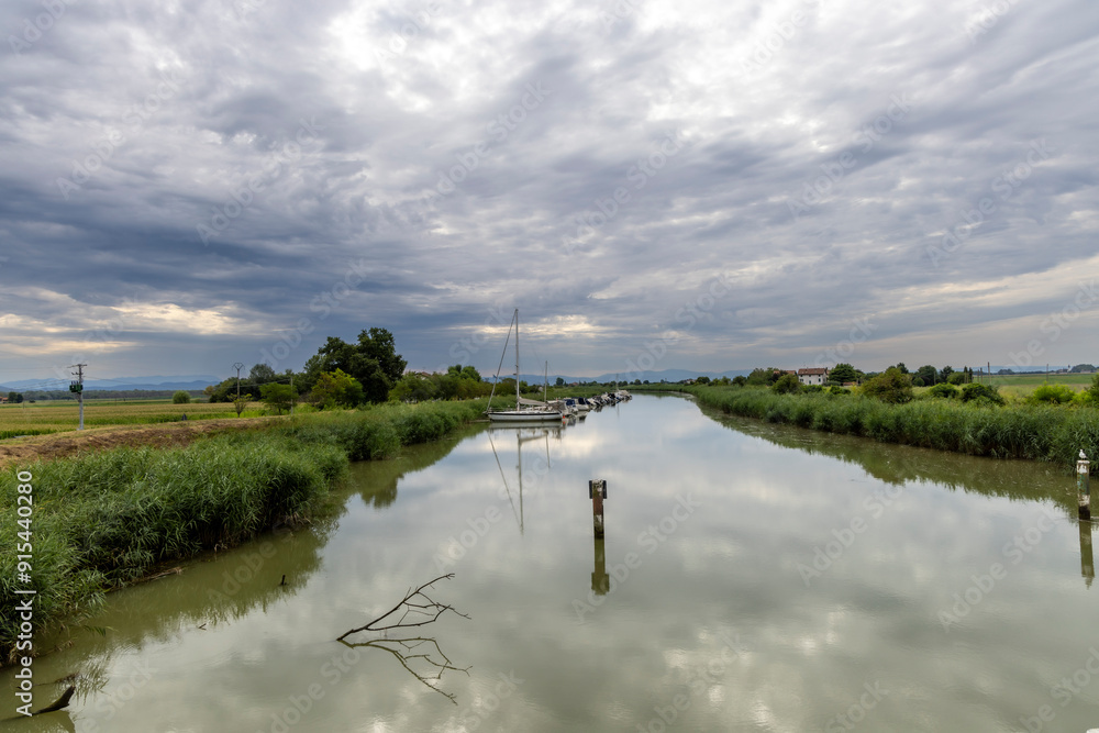 regional nature reserve of the mouth of the Isonzo river ,Friuli Venezia Giulia, Italy