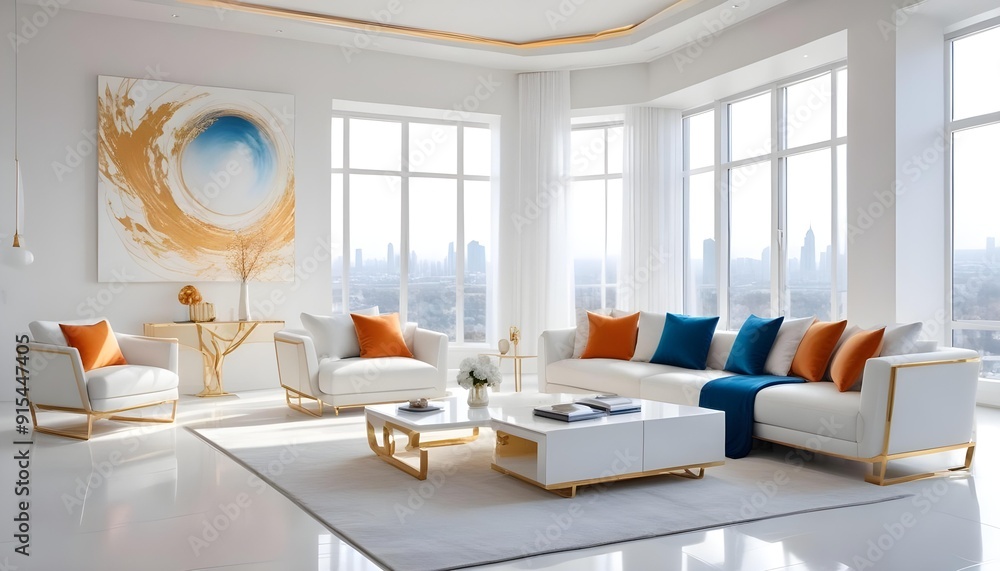 White and gold theme interior modern minimalism photo realism neww Style 3d Paints Doodle Illustration Deep View High Results 4k HD White and gold theme interior modern minimalism photo realism neww Style 3d Paints Doodle Illustration Deep View High Results 4k HD