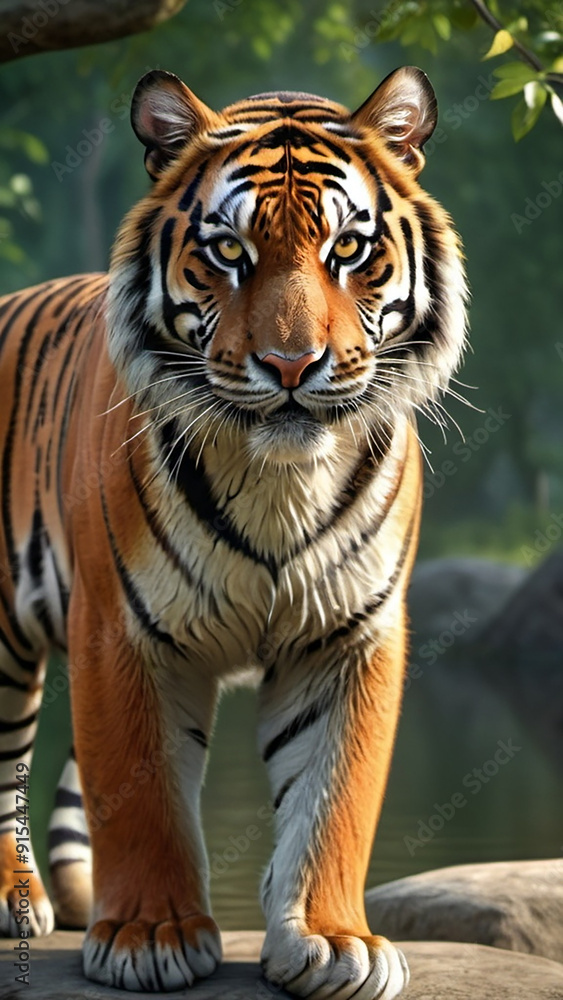 Fototapeta premium portrait of a bengal tiger