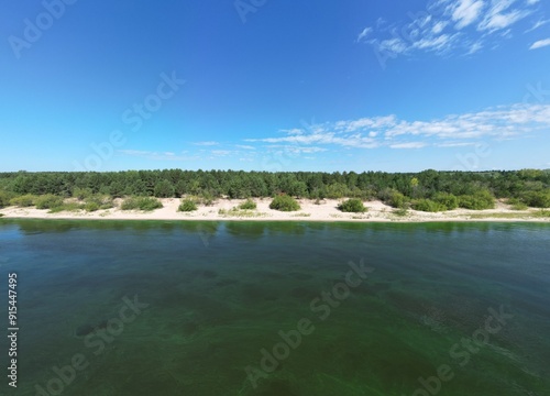 Wallpaper Mural Beach with white sand and green trees. Torontodigital.ca