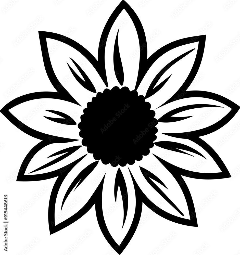 illustration of a sunflower illustration of a sunflower