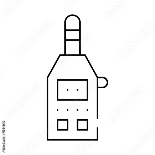 vibrometer measuring equipment line icon vector. vibrometer measuring equipment sign. isolated contour symbol black illustration