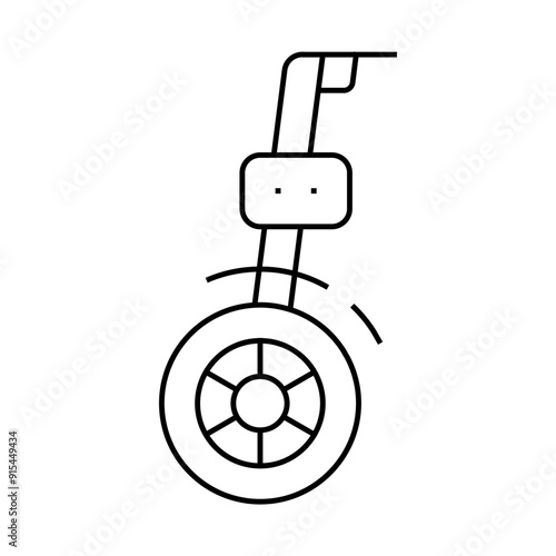 curvimeter measuring equipment line icon vector. curvimeter measuring equipment sign. isolated contour symbol black illustration