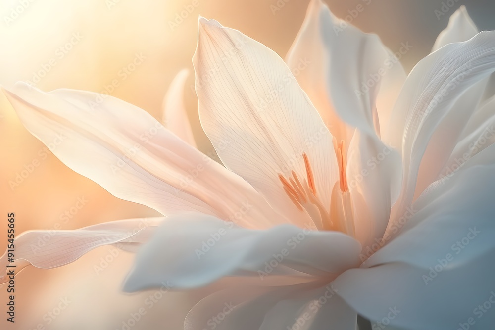 White Flower Bloom in Soft Light White Flower Bloom in Soft Light