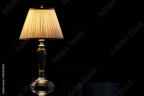 Timeless Elegance: A Stunning Table Lamp Illuminates the Darkness photo