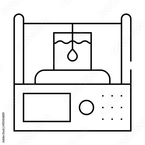 alcohol meter line icon vector. alcohol meter sign. isolated contour symbol black illustration