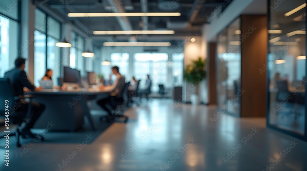 lurred office interior space background. Working space with defocused effect. Business concept lurred office interior space background. Working space with defocused effect. Business concept