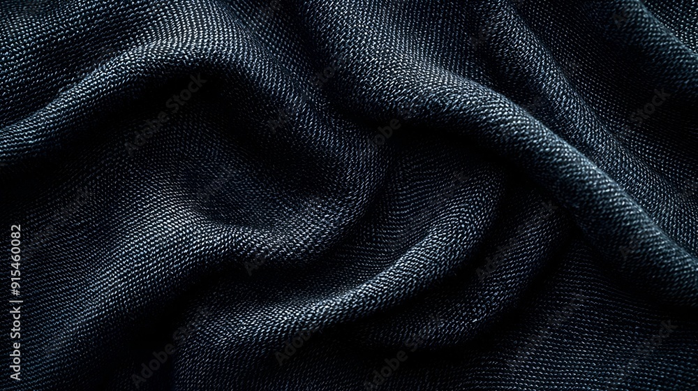 Dark Fabric with a Textured Surface Dark Fabric with a Textured Surface