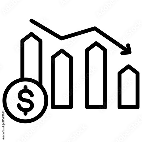 Reduce cost icon