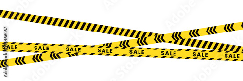 security cross lines sale sale text warning tapes set