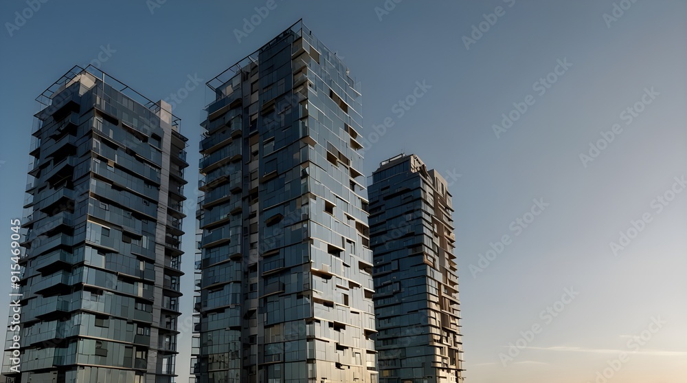 detached buildings apartment blocks and high-rise buildings.generative.ai detached buildings apartment blocks and high-rise buildings.generative.ai