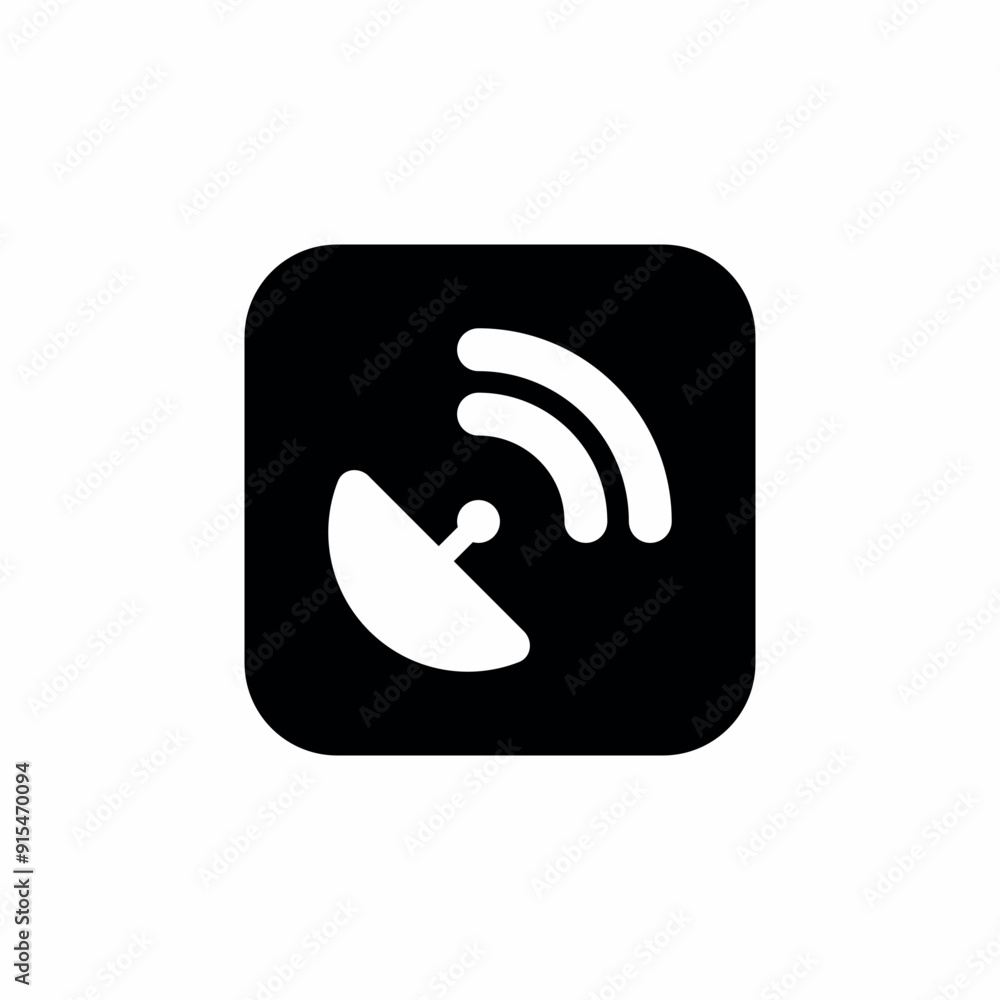 satellite connection broadcasting radar icon satellite connection broadcasting radar icon