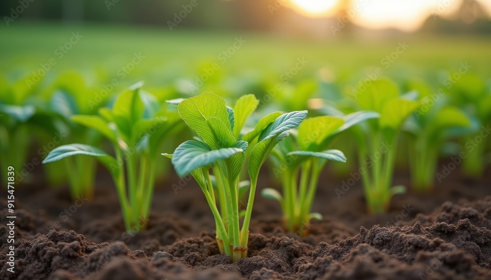 New beginnings A single sprout amidst a field of potential New beginnings A single sprout amidst a field of potential