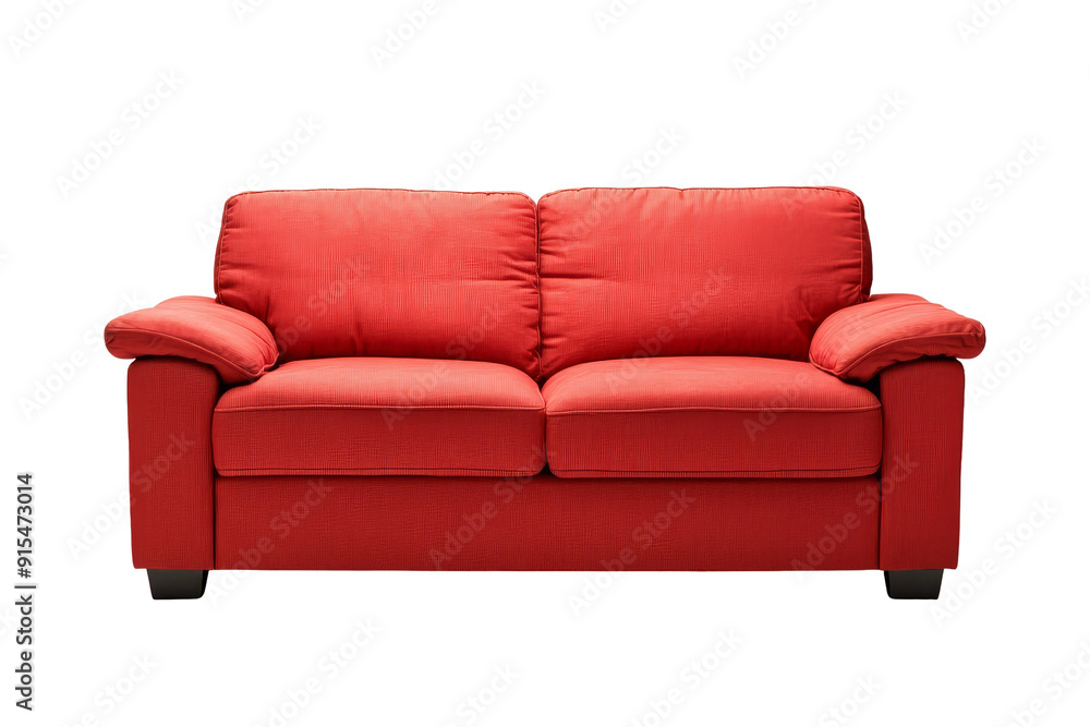 Red Sofa Isolated Red Sofa Isolated