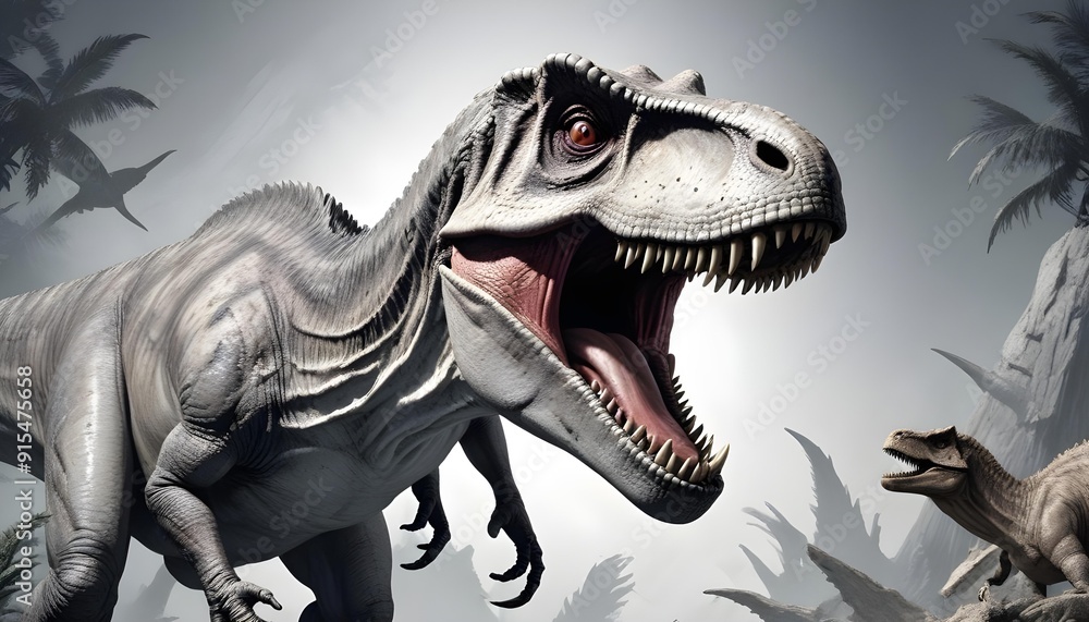 Tyrannosaurus rex in the wild Tyrannosaurus rex in the wild