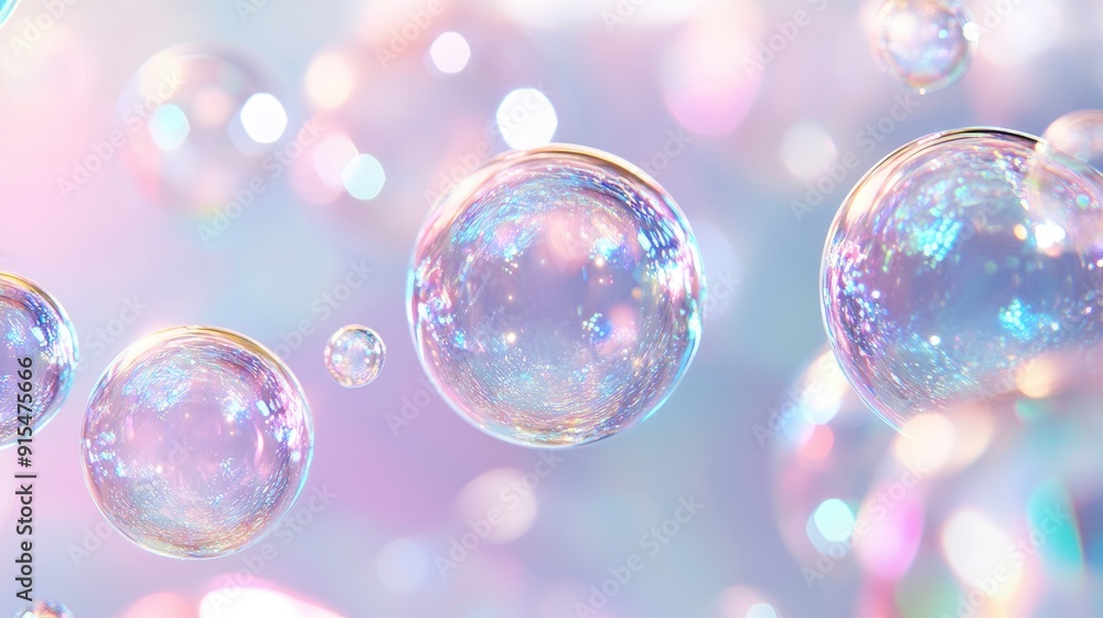 A fluid background featuring a cascade of translucent soap bubbles with soft lighting, adding a sophisticated and airy touch. A fluid background featuring a cascade of translucent soap bubbles with soft lighting, adding a sophisticated and airy touch.