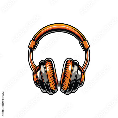 headphone icon, symbol, logo illustration, music symbol, icon vector, headphones design