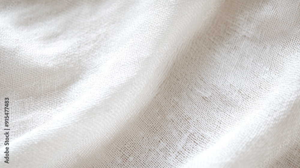 White Linen Fabric Texture