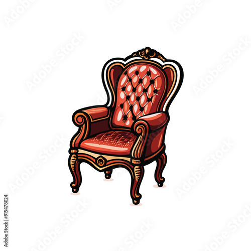 Modern vector chair illustration