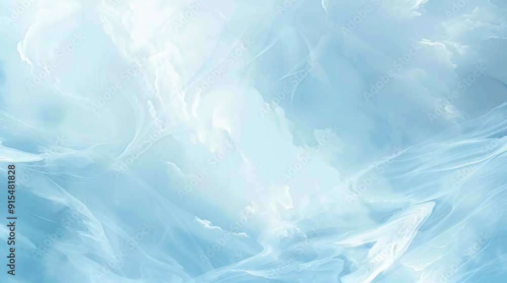 Obraz premium Light Blue Abstract Motion, Generative AI Illustration