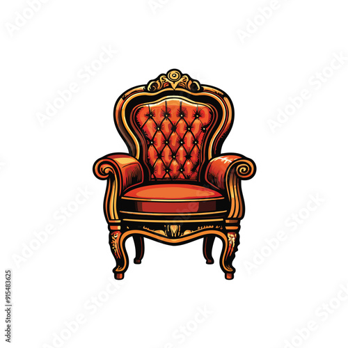 Modern vector chair illustration