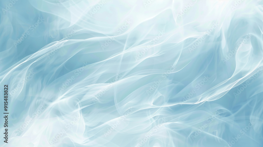 Light Blue Abstract Motion, Generative AI Illustration Light Blue Abstract Motion, Generative AI Illustration