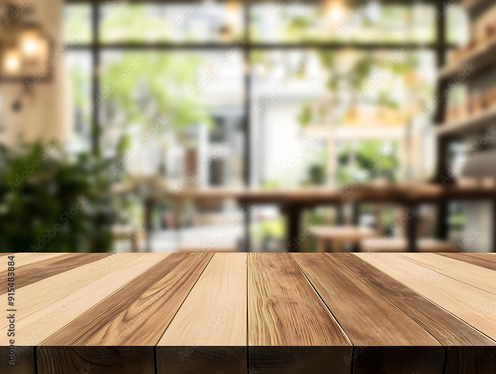 Wooden board empty table in front of blurred background. Perspective brown wood over blur in coffee shop - can be used for display or montage your products.Mock up for display of product. Wooden board empty table in front of blurred background. Perspective brown wood over blur in coffee shop - can be used for display or montage your products.Mock up for display of product.