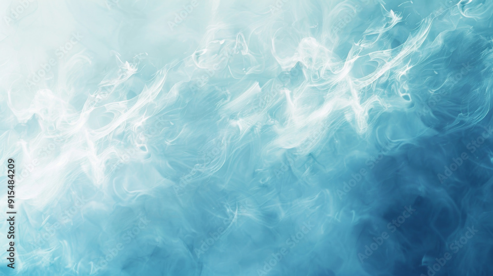 Light Blue Abstract Motion, Generative AI Illustration Light Blue Abstract Motion, Generative AI Illustration