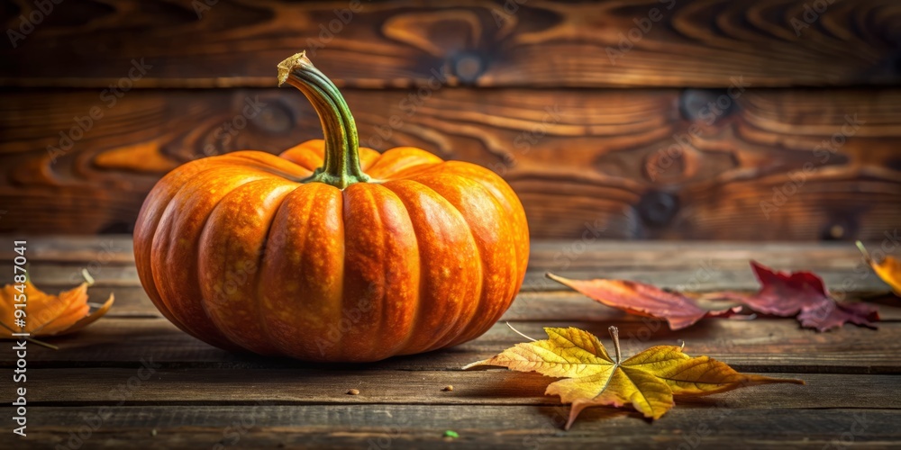 A vibrant orange pumpkin, a versatile autumnal squash, sits atop a rustic table, evoking feelings of coziness and warmth, perfect for seasonal decorations and culinary delights. A vibrant orange pumpkin, a versatile autumnal squash, sits atop a rustic table, evoking feelings of coziness and warmth, perfect for seasonal decorations and culinary delights.