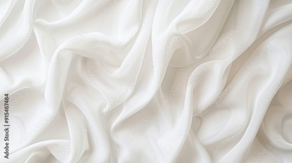 Fototapeta premium Elegant White Fabric Texture Background for Interior Design and Fashion Inspiration