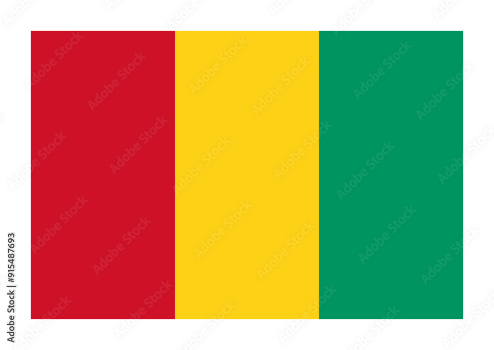 Fototapeta premium Flag of Guinea