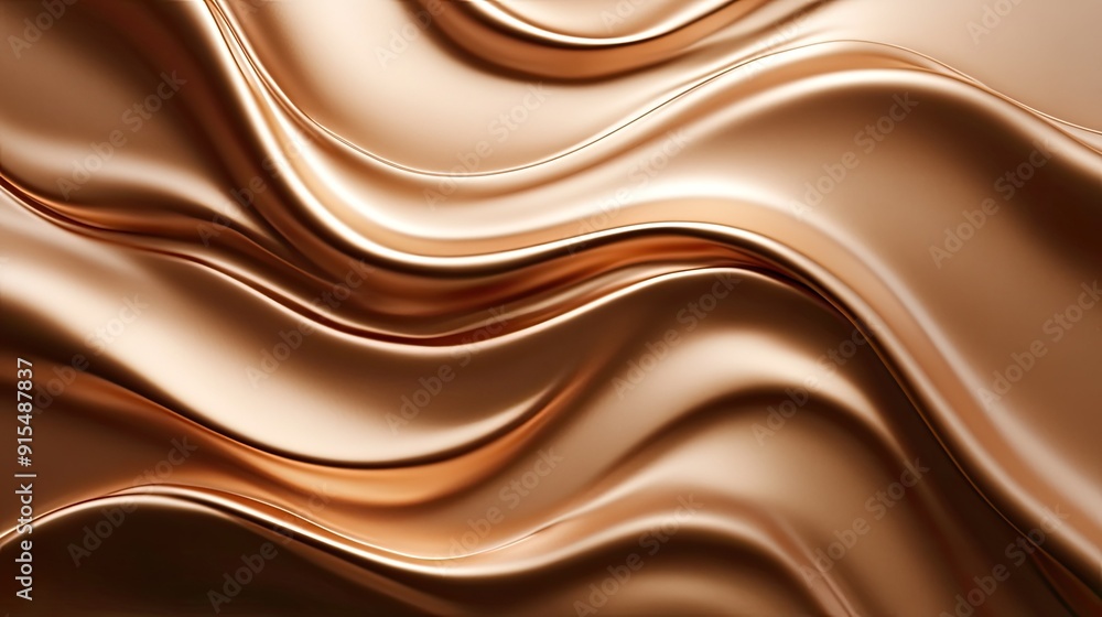 Smooth 3D brown background with soft, undulating waves and gentle highlights. Smooth 3D brown background with soft, undulating waves and gentle highlights.