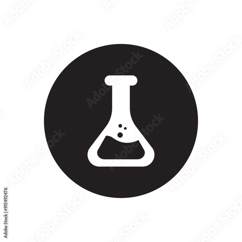 chemical icon information sign vector