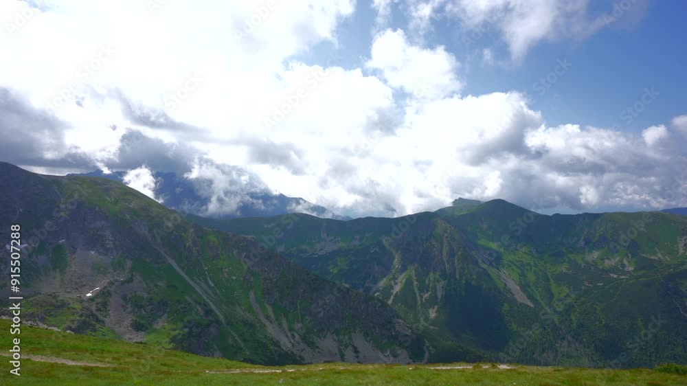 Panoramic view from above, Poland, Zakopane. Kasprowy Wierch Panoramic view from above, Poland, Zakopane. Kasprowy Wierch