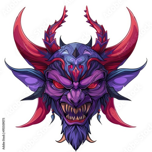 Red Skeleton Dragon Monster Head